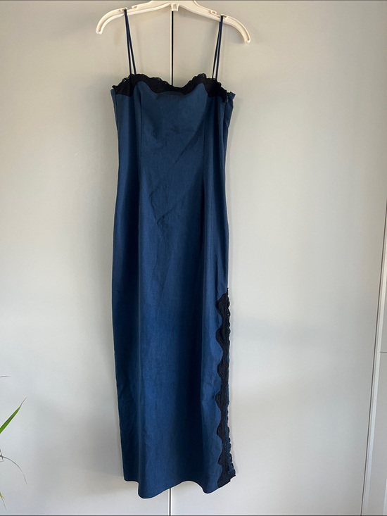 le chateau Dresses & Skirts - Vintage 90’s Le Chateau Lace Trim Whimsical Blue Dress